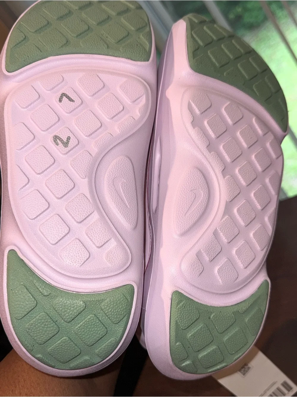 Nike Aquaswoosh Slide Sandal in Light Pink
